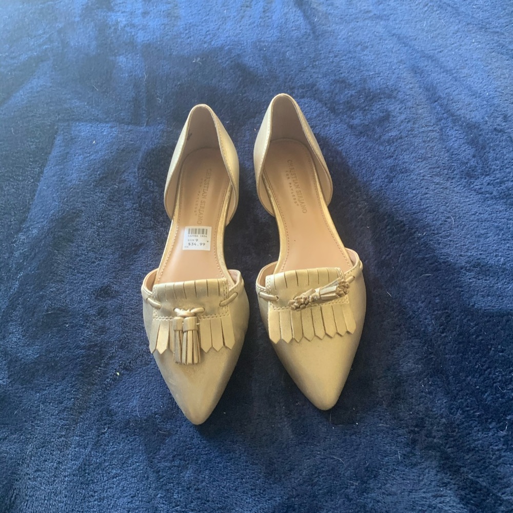 Gold Metallic Flats